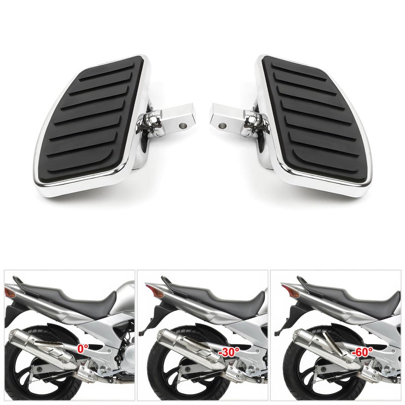 Drytuns Adjustable Rear Floorboards for Yamaha Vstar 250 650 1100 1300 V-Max Passenger Foot Pegs for Honda Shadow 750 Magna 750 VTX1300 1800 for Suzuki VL800 VL400 C50 - Image 2